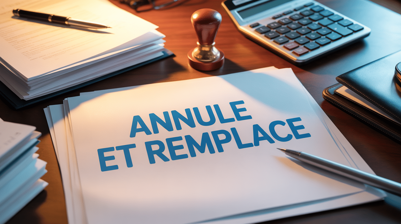 Bureau administratif avec annule et remplace