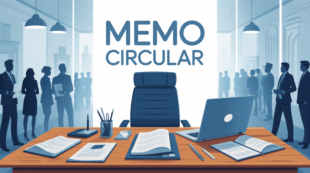 Illustration bureau corporate moto circular