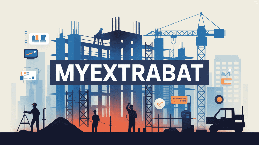 Chantier moderne avec outils digitaux Myextrabat