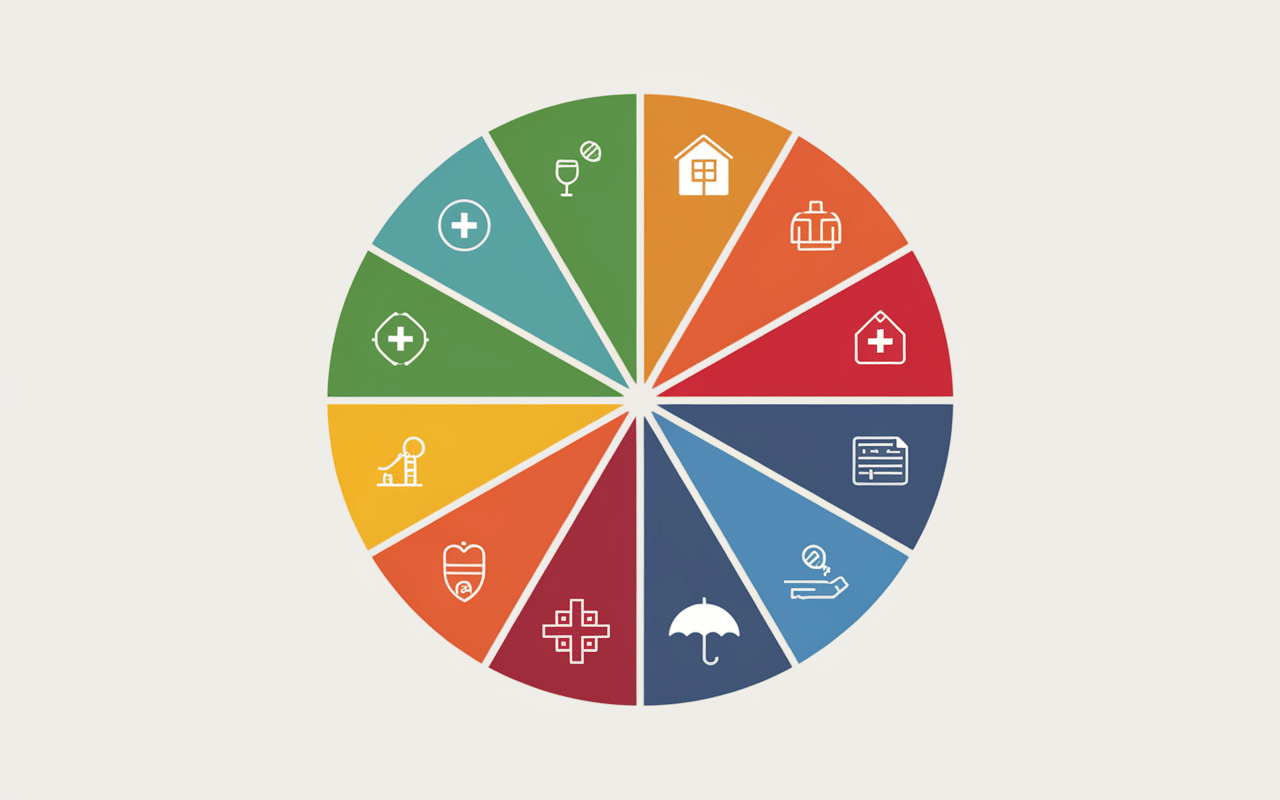 Graphique cotisations pour 2250 brut en net