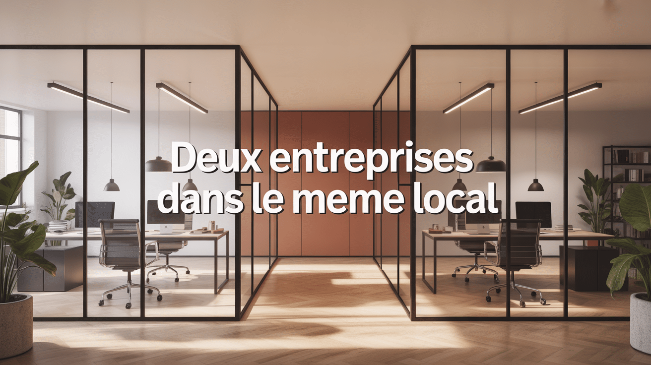 Open Space pour deux entreprises dans le même local