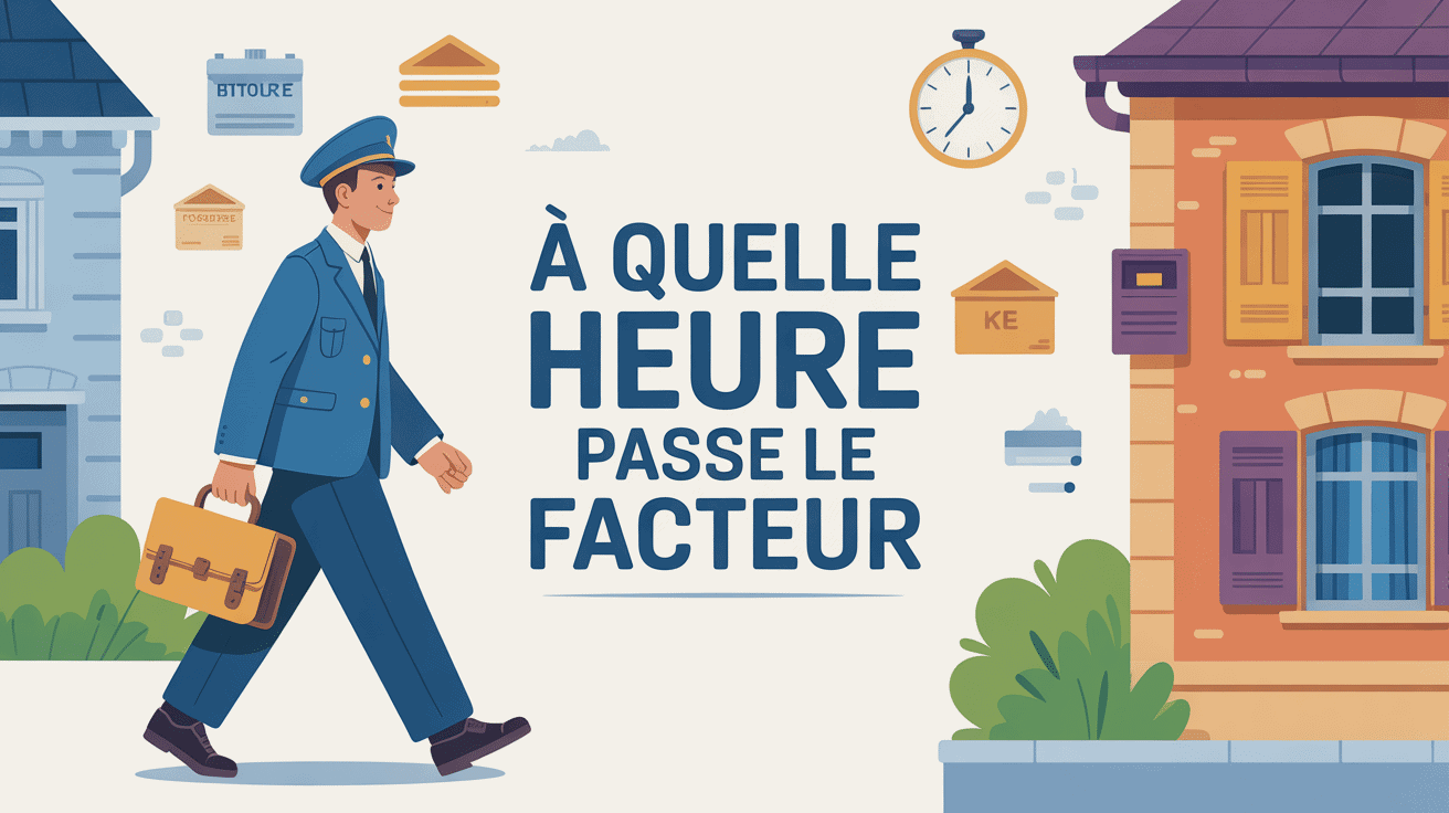 Facteur avec horloges et boîtes aux lettres