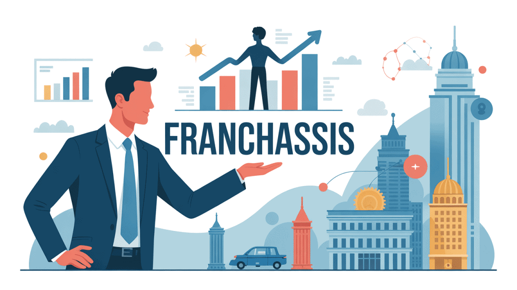 Homme d'affaires serrant la main d'un partenaire commercial, succès franchassis