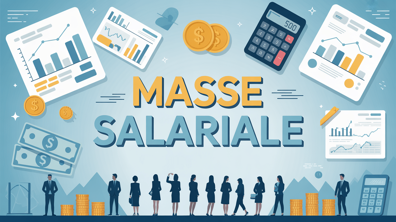 Illustration moderne de la masse salariale