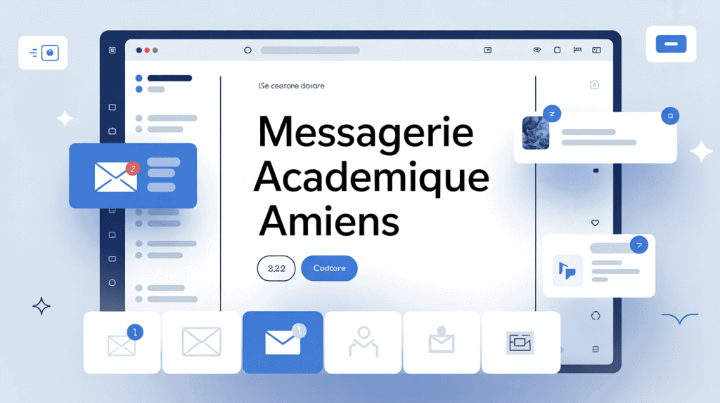 Interface de messagerie académique Amiens