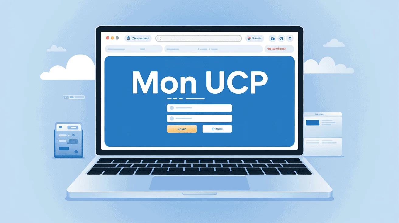 Ordinateur portable affichant Mon UCP