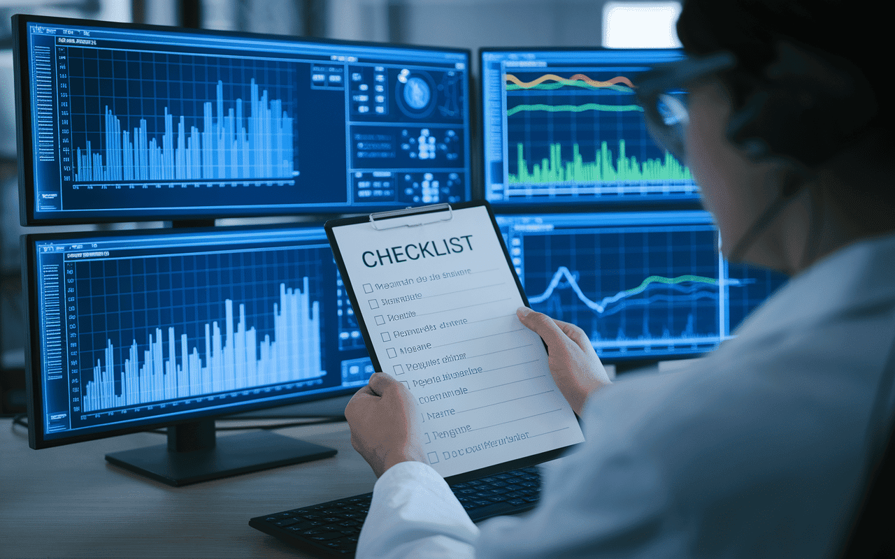 Station observation checklist en laboratoire scientifique