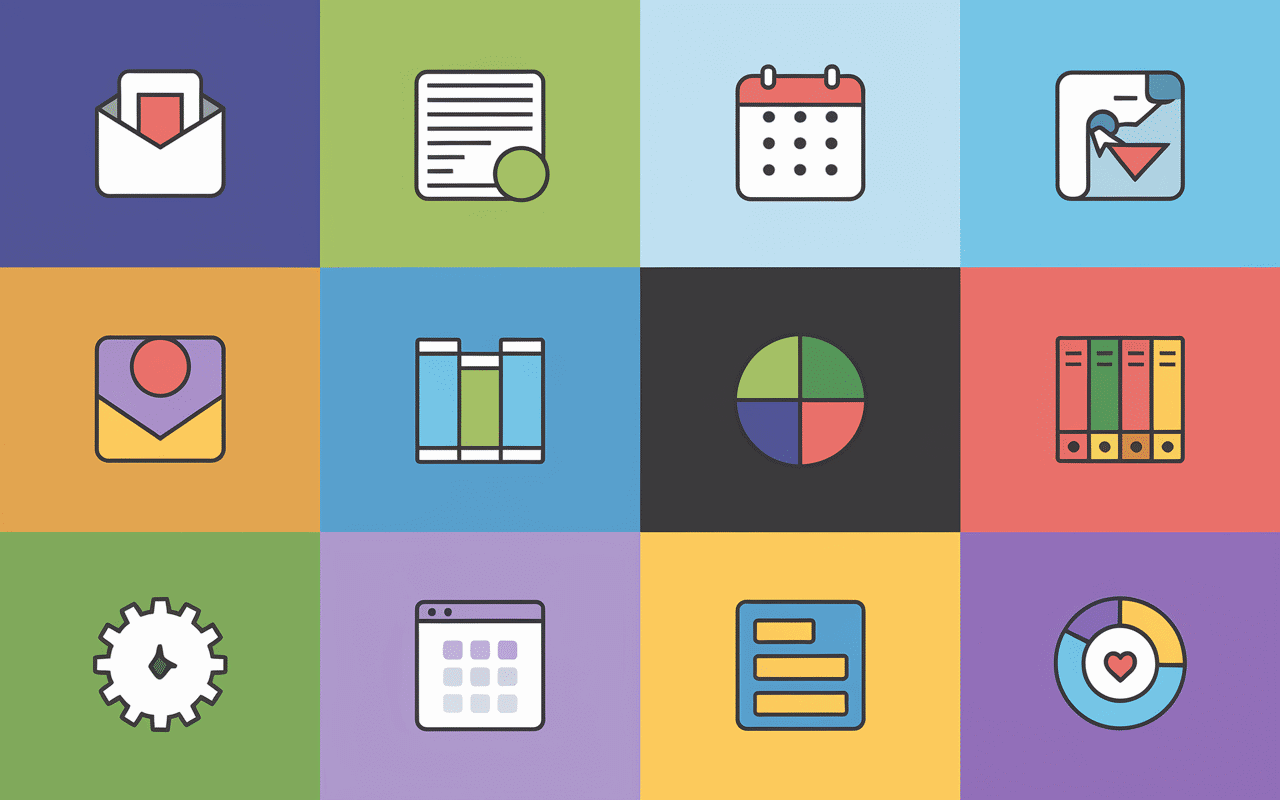 dashboard ent touraine avec icones educatives