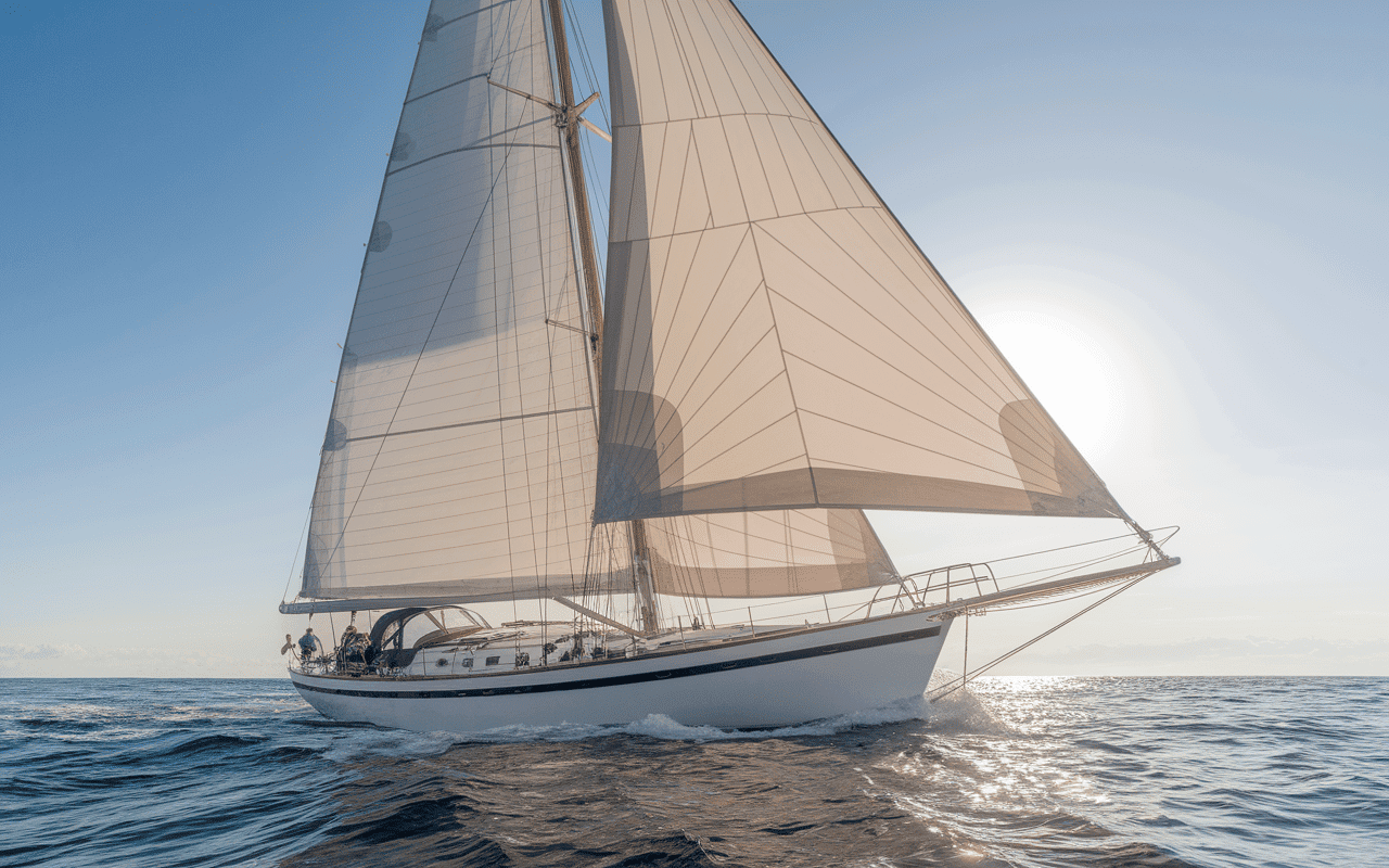 Glencoe 35 mouillage coque blanche