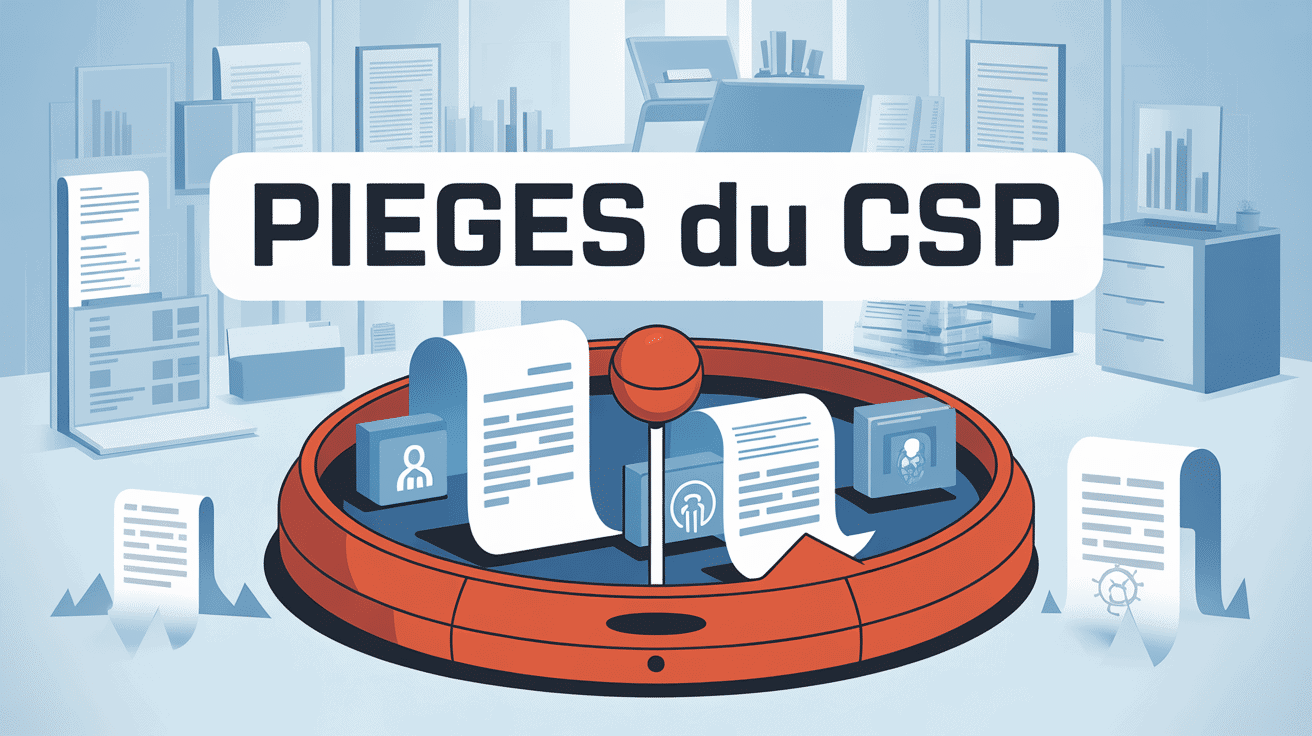 les pièges du csp illustration documents et données