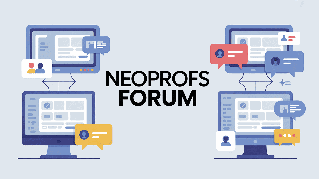 illustration du neoprofs forum en ligne