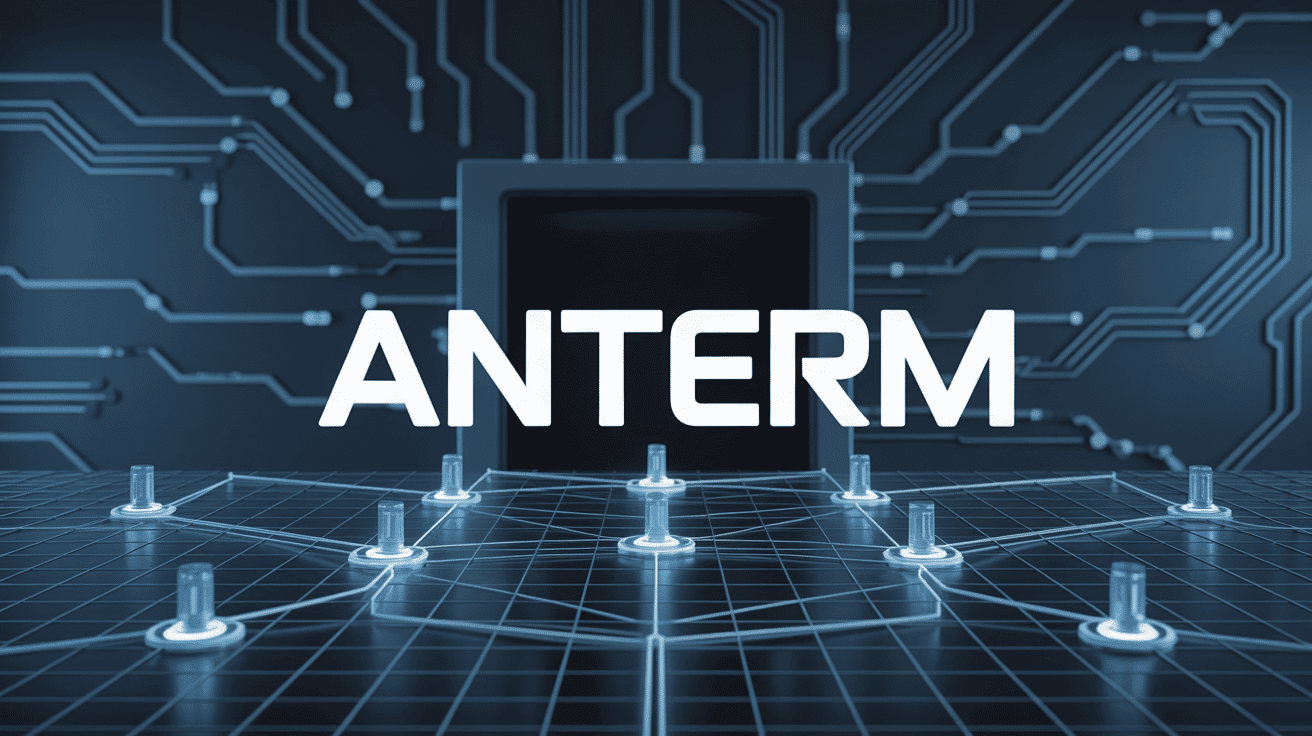 Illustration anterm réseau connecté synchronisation