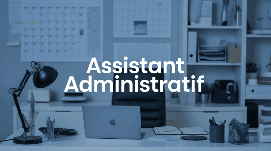 Assistant administratif dans un bureau organisé et moderne
