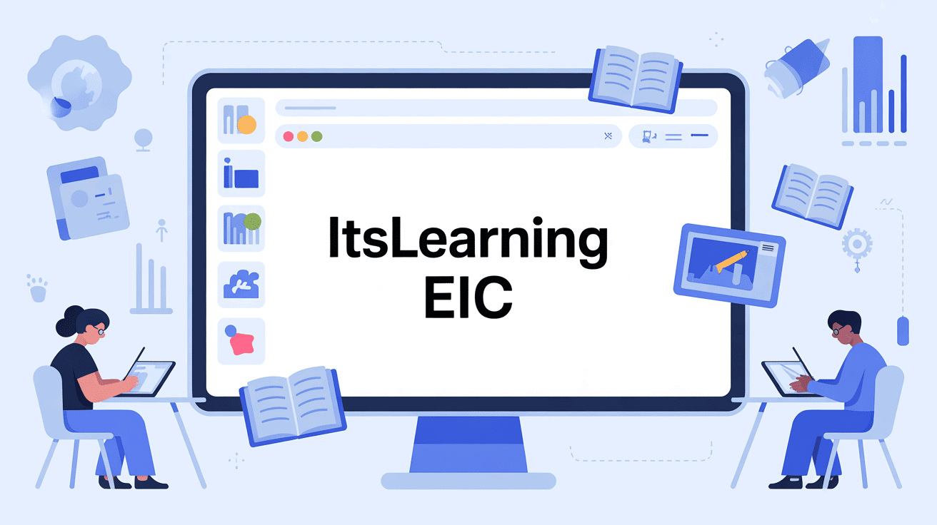 interface itslearning eic sur ordinateur elements pedagogiques
