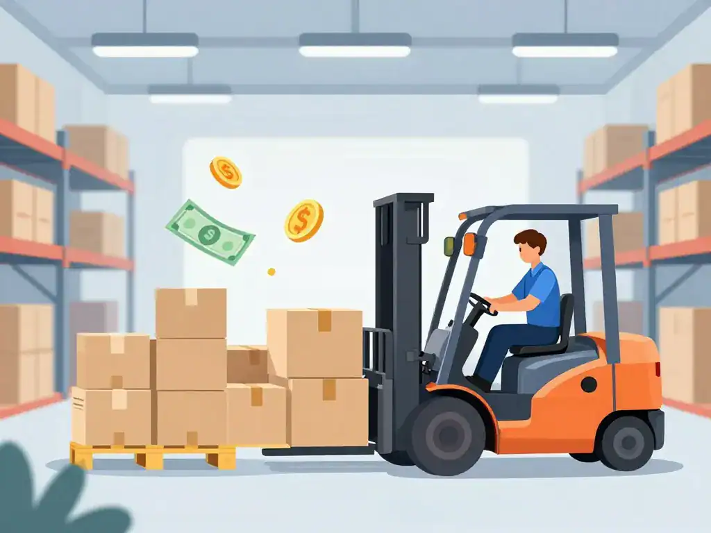 cariste salaire entrepôt palette pièce billet