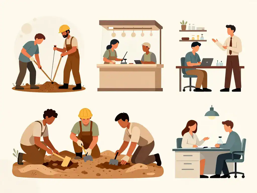 salaire d un archéologue en France aujourd hui illustration professionnelle