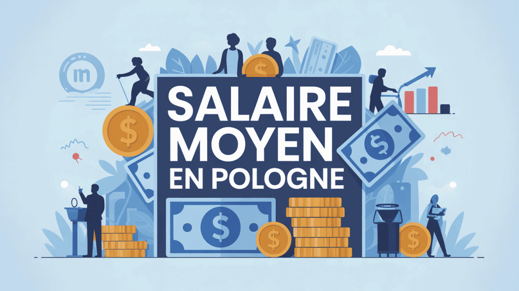 illustration du salaire moyen pologne moderne
