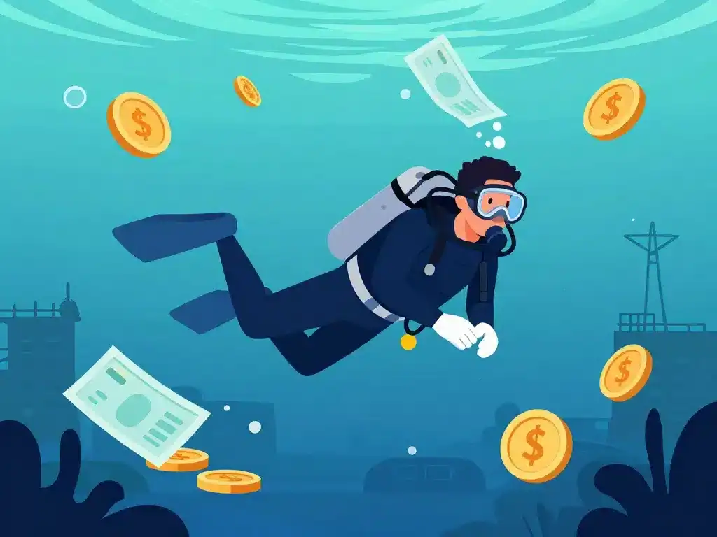 scaphandrier professionnel salaire quotidien sous-marin