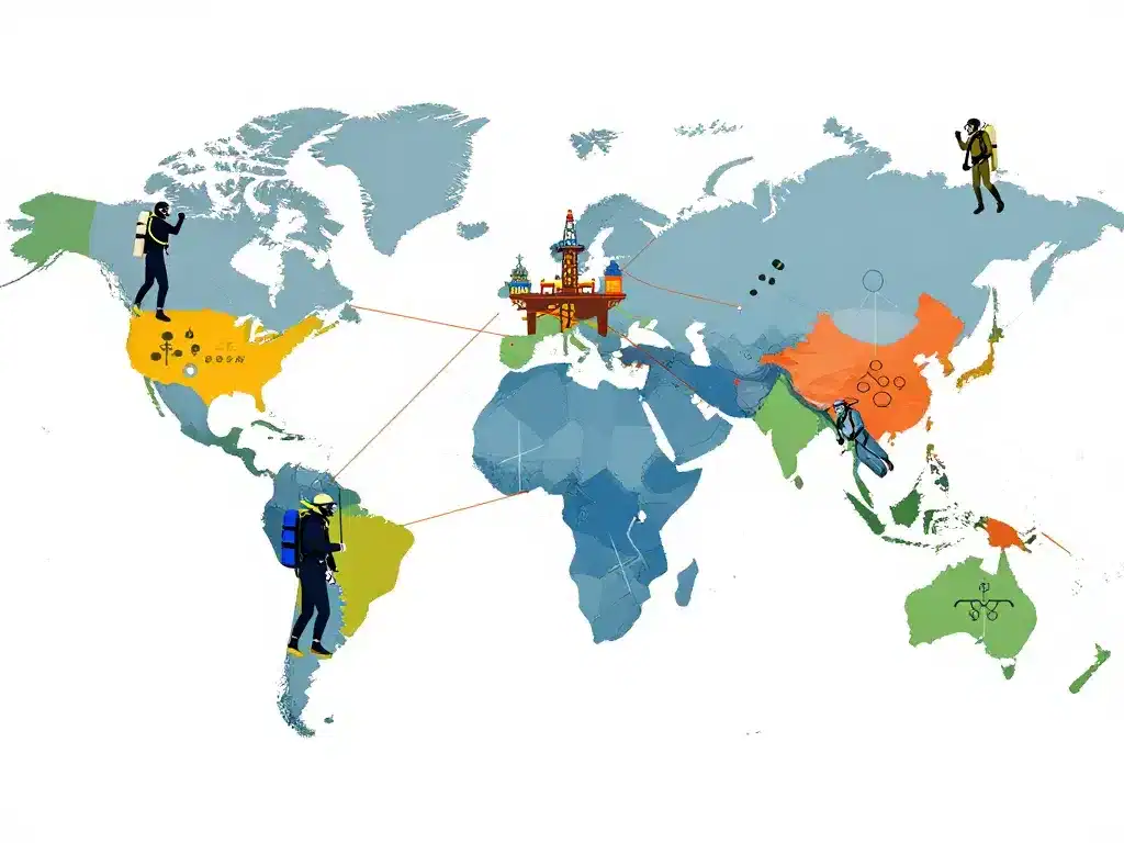 salaires scaphandrier différences secteurs internationaux