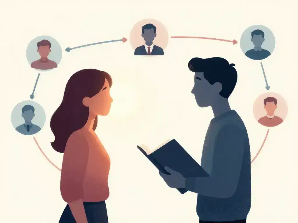 a été notifié de votre visite sur son profil image effet social professionnel