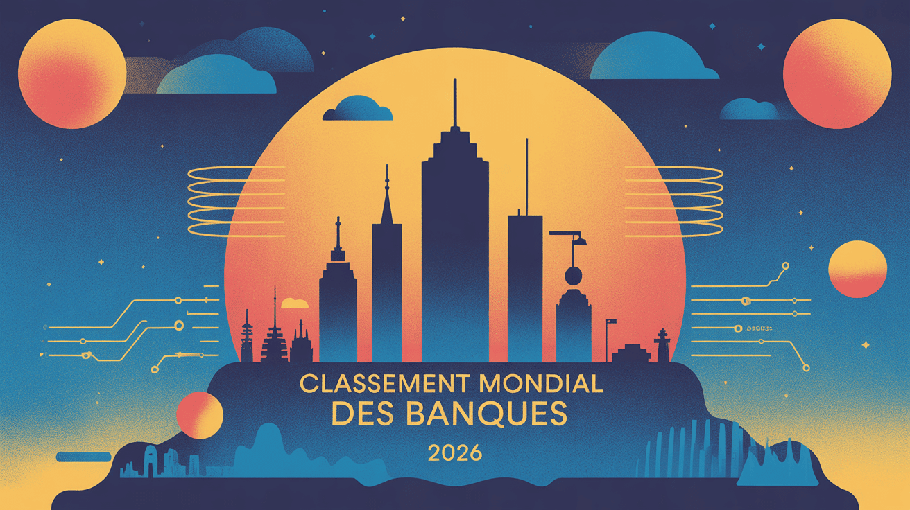 Représentation stylisée du classement mondiale des banques 2026