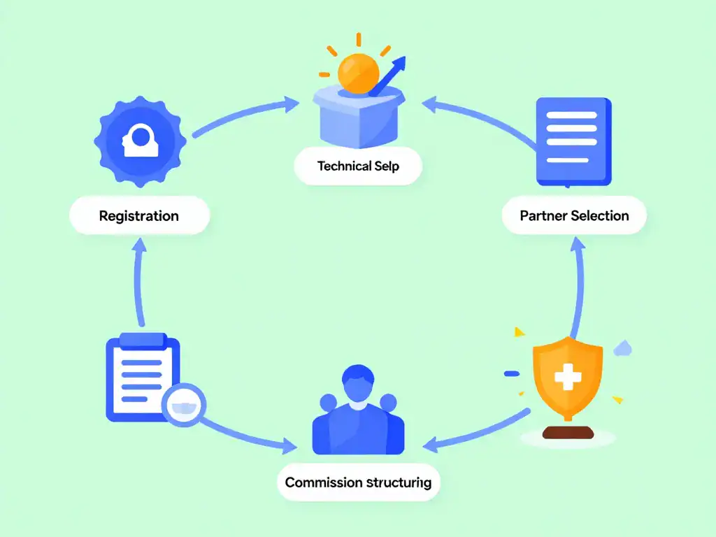 concept diagramme stratégie conversant affiliate