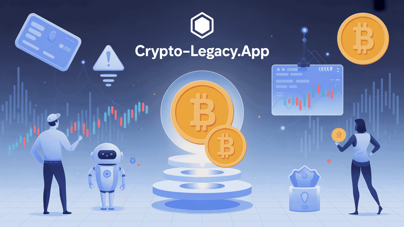 crypto-legacy.app illustration investissement et signaux d'avertissement