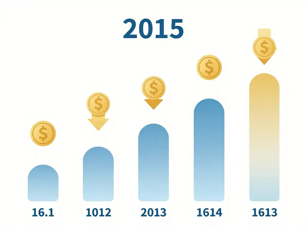 Schéma variations taux du pel en 2015