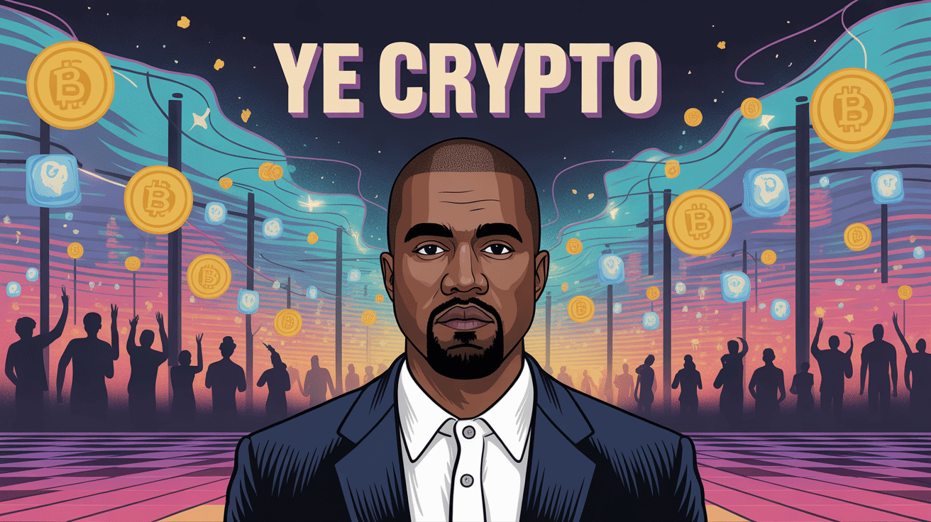 ye crypto illustration stylisée speculative
