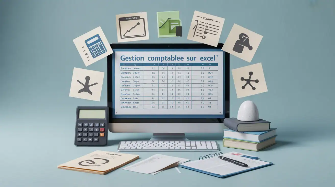 Gestion comptable sur Excel : organiser recettes, dépenses et trésorerie.