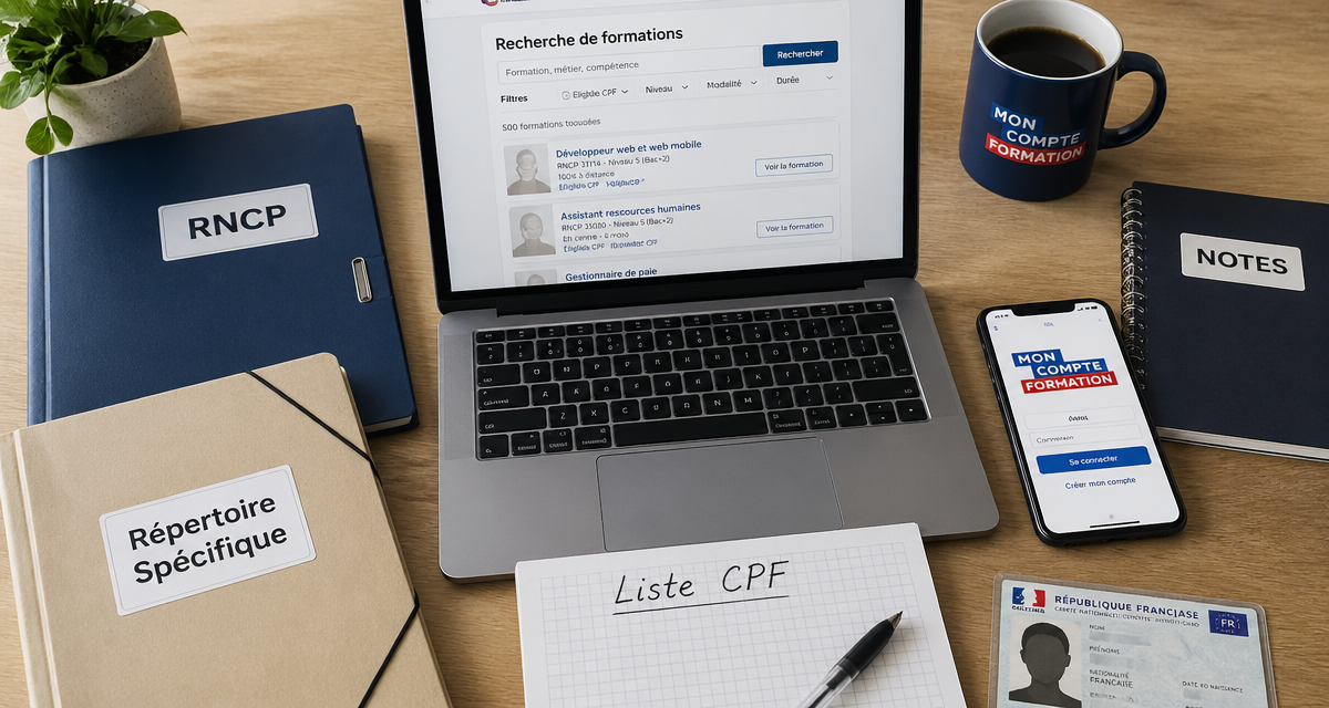 formation cpf liste bureau dossiers rncp répertoire spécifique