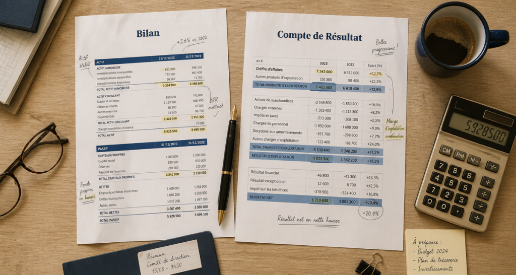 Bilan et compte de résultat : pourquoi ces deux documents sont le socle de votre pilotage financier