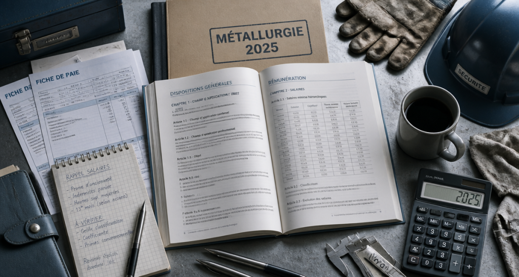 Convention collective métallurgie 2025 : 18 classes et nouvelle grille SMH pour sécuriser vos salaires