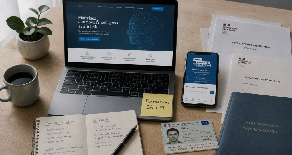 Formation IA CPF : comment financer votre montée en compétences avec 500 € par an