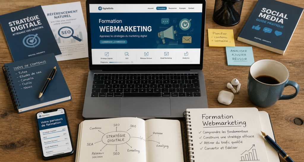 Formation webmarketing : 1500€ de CPF et 3 piliers pour réussir votre stratégie digitale
