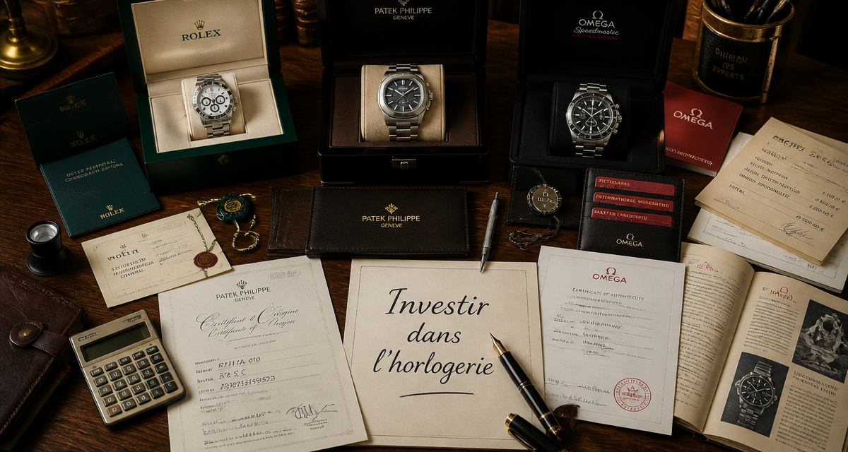 investir dans une montre de luxe full set accessoires