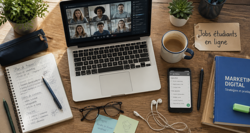 Job étudiant en ligne : 5 missions flexibles payées plus de 20€/h