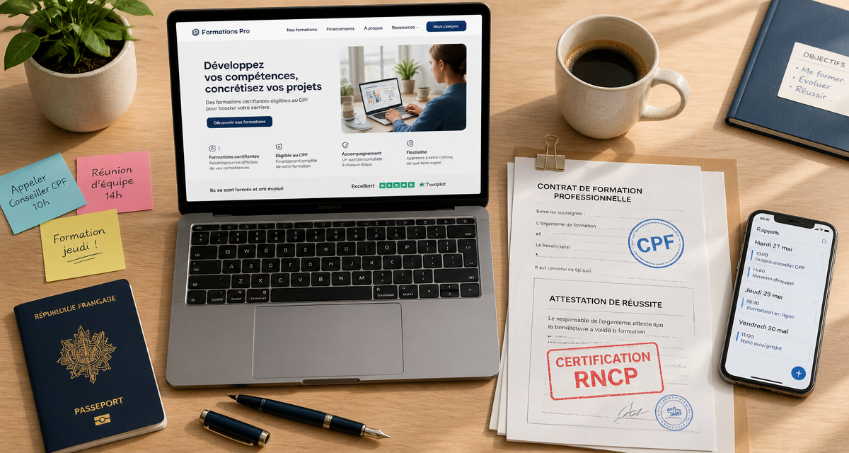 meilleur formation cpf certification rncp