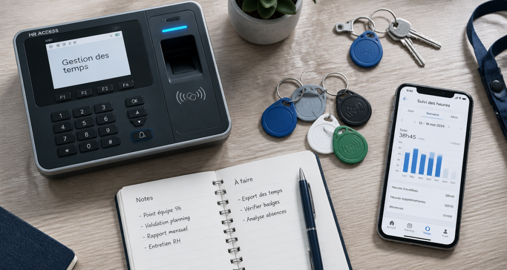 Pointeuse badgeuse : 4 critères techniques pour automatiser votre gestion des temps