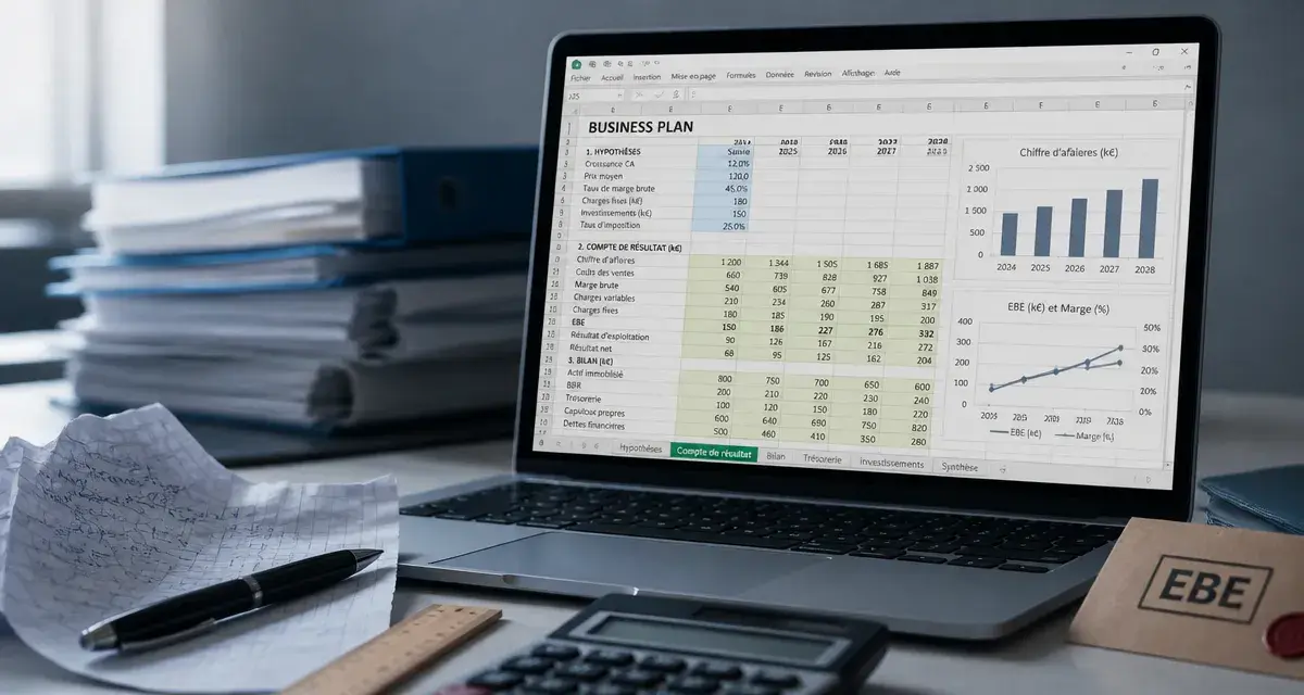 business plan excel : tableaux financiers Excel pour convaincre des partenaires