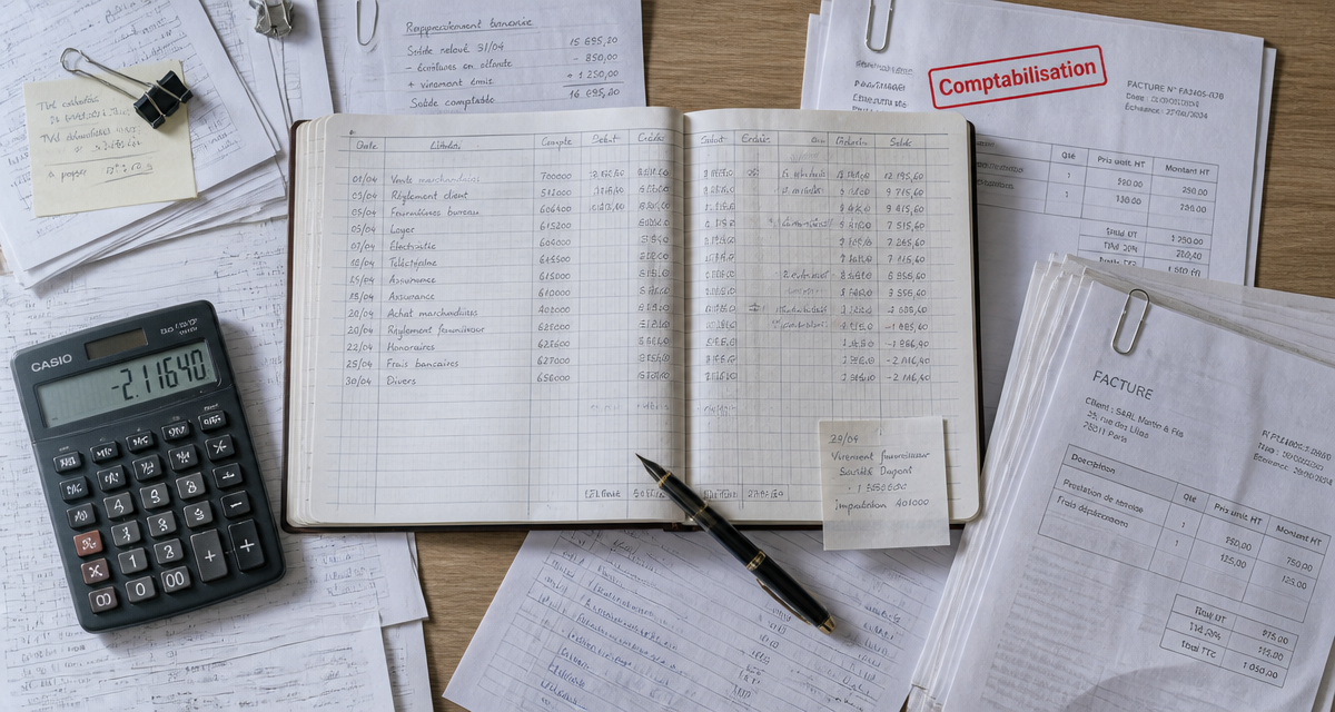 comptabilisation documents comptables sur bureau