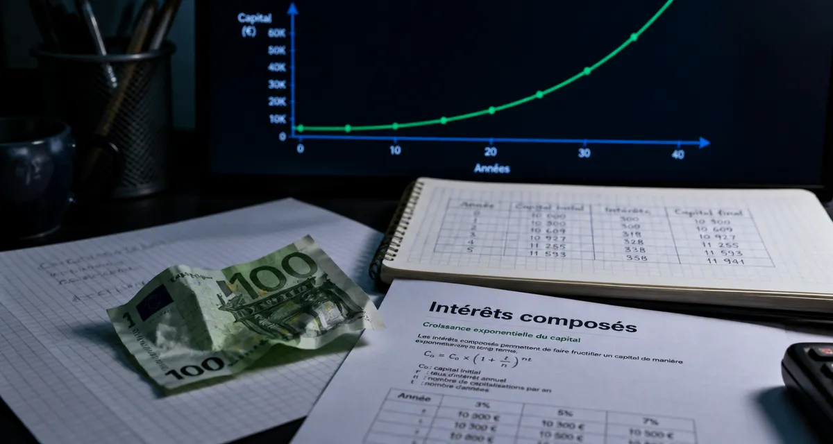 Devenir riche avec 100 euros : intérêts composés et croissance exponentielle