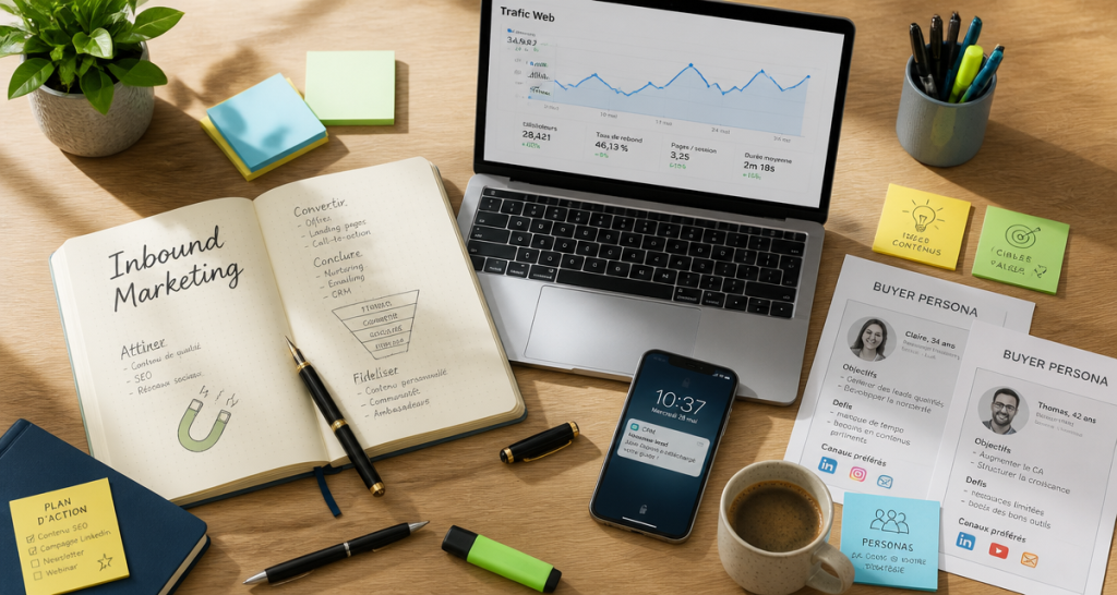 Inbound Marketing : 4 étapes pour attirer, convertir et fidéliser sans interruption