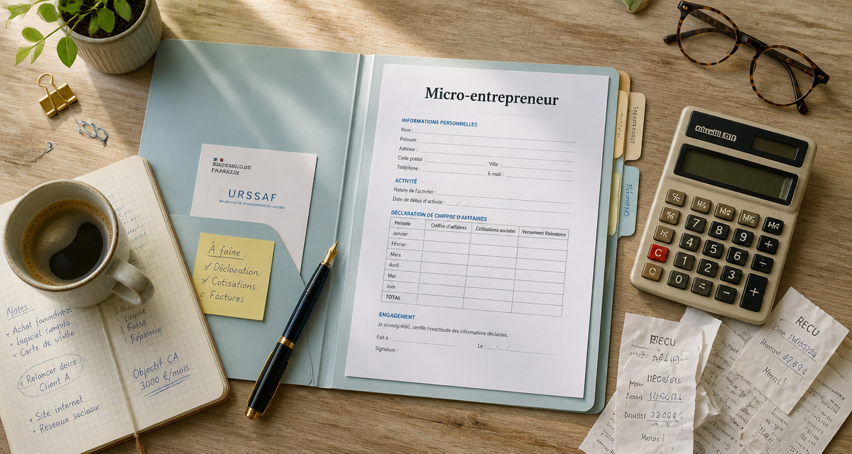 micro entrepreneur ou auto entrepreneur bureau dossier