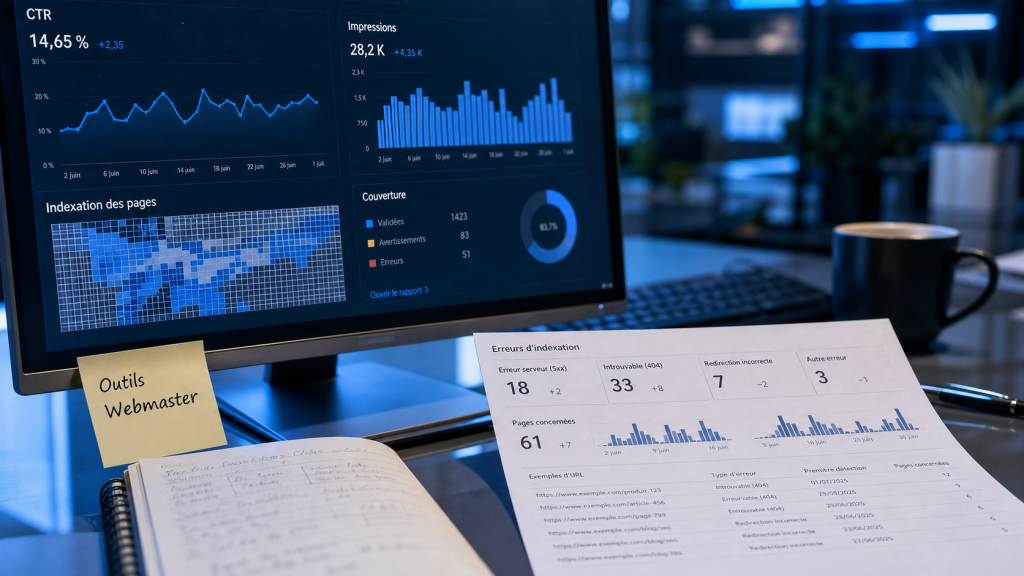 Outils pour webmasters : 5 fonctionnalités indispensables pour piloter votre SEO