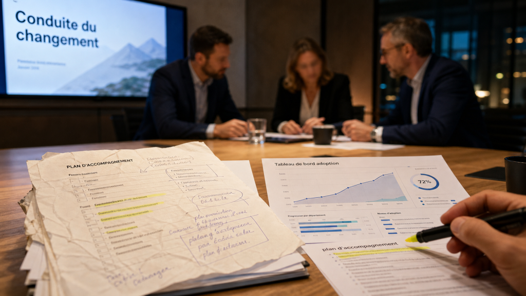 Conduite du changement : rassurer, former et éviter l’effet domino des résistances
