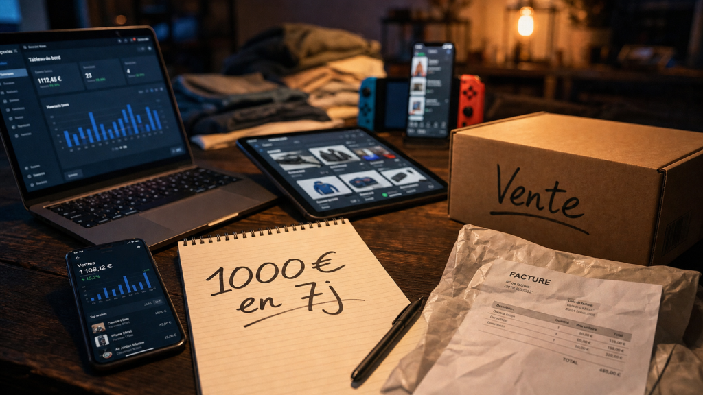 Gagner 1000 euros rapidement sans s&rsquo;endetter : vendre, louer ou freelencer selon votre délai