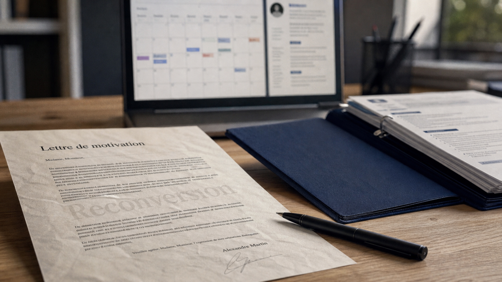 Reconversion professionnelle : une lettre de motivation qui rassure sans se justifier