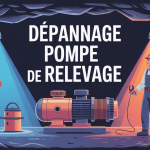 Illustration dépannage pompe de relevage ambiance urgence