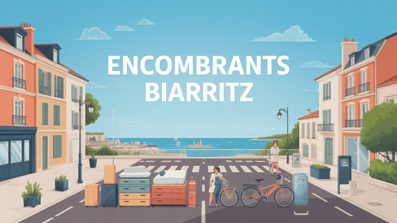 Gestion encombrants Biarritz sur trottoir organisé